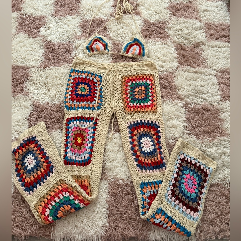 Knit swim set